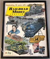 Railroad Model Craftsman Magazine Cover Poster