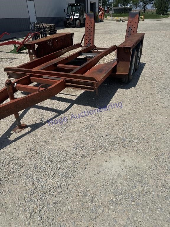 DITCH WITCH B/H TRAILER, WITH RAMPS, NO PAPERWORK,