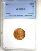 1944-D Cent MS68 RD LISTS $9500