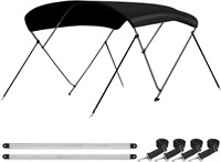 Leader Bimini Top  Black  3 Bow  6'L.