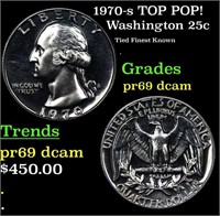 Proof 1970-s Washington Quarter TOP POP! 25c Grade