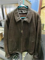 Johnston and Murphy leather coat size XL