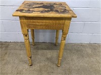 Antique Grain Painted Stand