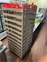 12 Bread Racks on Roller Stand