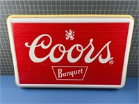 COORS BANQUET HANGING WALL SIGN VINTAGE