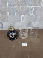 Vintage lantern with extra glass globes