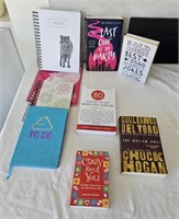 Assorted Books & New Notepads