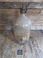 Vintage Large Glass Kerosene Bottle