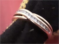10K Women's Diamond Ring, Size 7 1/2