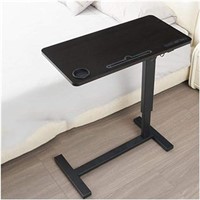 Side Table in C Shape Standing Laptop Desk,Portabl