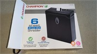 Champion 6 Sheet Cross Cut Paper Shredder