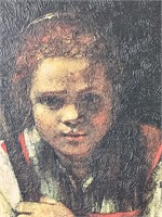 Oil painting ”Girl With Broom “By Rembrandt