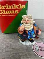 Crinkle Clause Law Santa in box (box has wear)