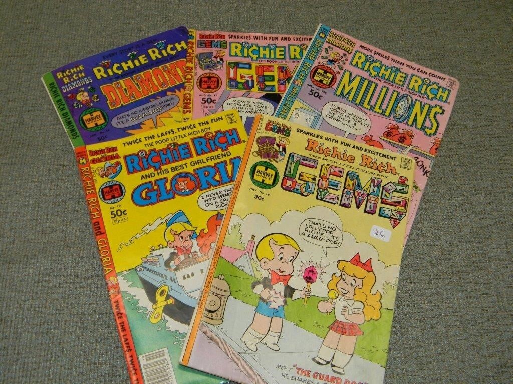 5 - Richie Rich Comic books