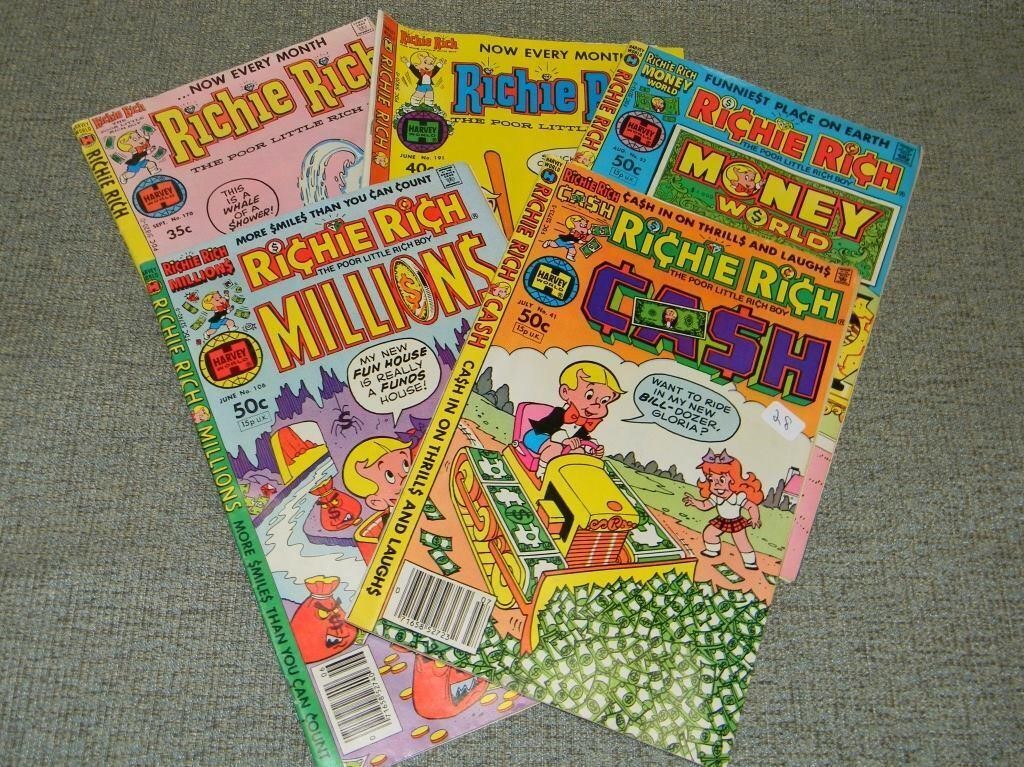 5 - Richie Rich Comic books