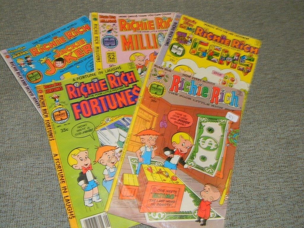 5 - Richie Rich Comic books