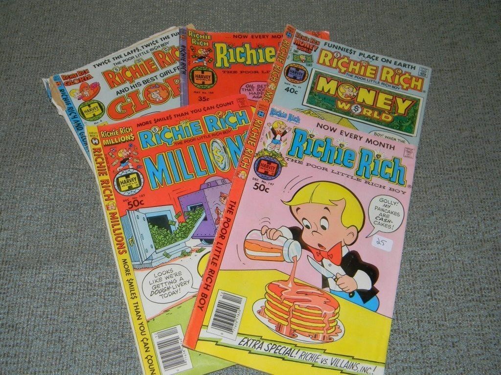 5 - Richie Rich Comic books
