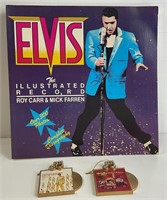 Elvis Illustrated Record & Christmas Ornaments