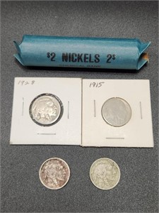 Buffalo Nickels roll and more