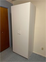 White Particle Board Storage Cabinet