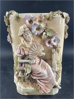 19th Century French porcelain large vase, depictin