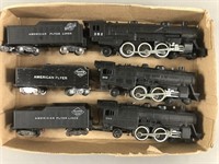 3pc Vtg American Flyer Train Steam Engines