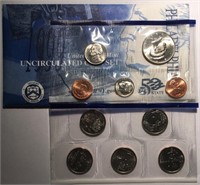 1999 Uncirculated Coin Set with State Quarters Blu