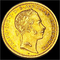 1863 Austria Gold Ducat CLOSELY UNCIRCULATED
