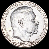 1927 Hindenburg Commem. Medal CHOICE PROOF