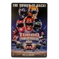 Turbo A Power Rangers Movie Movie poster tin,
