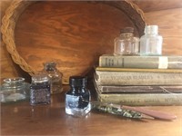 Collectible ink bottles,etc, click the pick