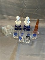 Glassware and music boxes