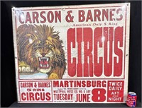 Carson & Barnes 5 Ring Circus Poster Martinsburg