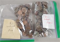 181ct Assorted Wheat Pennies Poor Condition