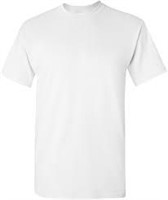 Sz XL White Gildan Heavy Cotton SS T-Shirt A25