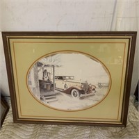 EARLY PACKARD AUTOMOBILE PRINT WALL ART