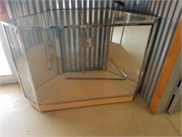 A- GLASS AND MIRROR DISPLAY CASE