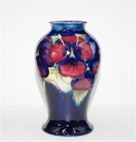 Walter Moorcroft Pansy vase