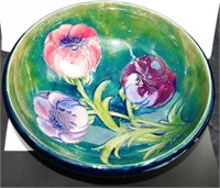 Rare large Walter Moorcroft 'Anemone' bowl