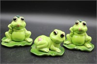 Geo Z. Lefton Frog Figurines