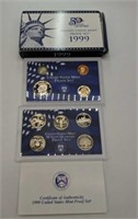1999 United States mint proof set