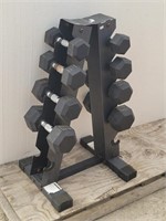 Dumbbell Stand w/ Weights