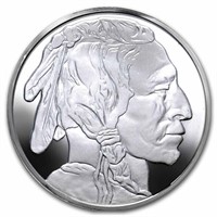 5 Oz Silver Round - Buffalo