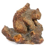 19th Century Bennington Style Pottery Squirrel