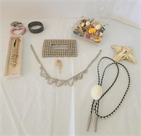 Mixed Lot of Jewelry, Bolo, Key Chain, Etc.