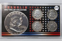 Collection of 4 BU Franklin Half Dollars-PDS and