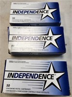 W - 3 BOXES INDEPENDENCE 40 S&W AMMUNITION (W6)