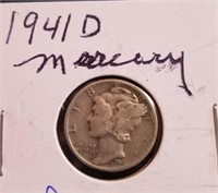 1941 D Mercury Silver Dime