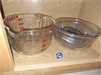 BOWLS AND PYREX MEASURING CUP