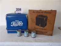 Vintage Pepsi Cola Cooler with Box